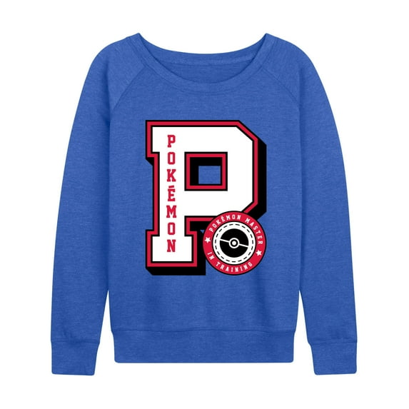 Pokémon - Pokémon Collegiate Letter - Women's French Terry Long Sleeve Pullover