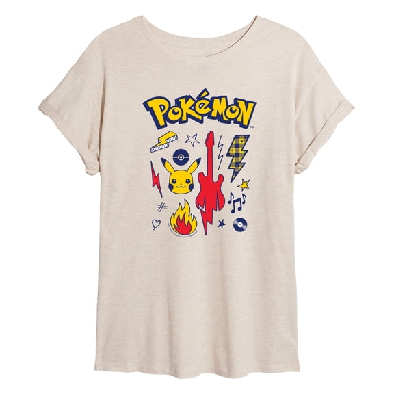 Pokémon - Pokémon Punk Icons - Women's Oversized T-Shirt