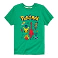thumbnail image 1 of Pokémon - Pokémon Punk Icons - Youth Short Sleeve Graphic T-Shirt, 1 of 5
