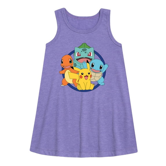 Pokémon - Pokémon Round Group - Youth Girls A-line Dress