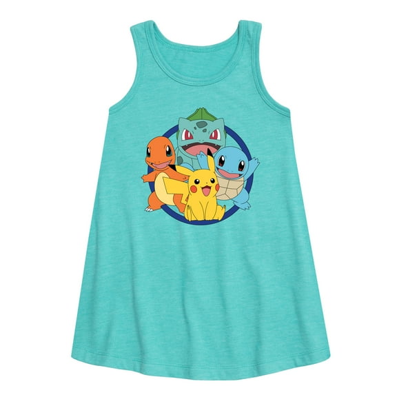 Pokémon - Pokémon Round Group - Youth Girls A-line Dress