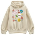 thumbnail image 1 of Pokémon - Pokémon Spring Stickers - Ladies Oversized Fleece Hoodie Sweatshirt, 1 of 3