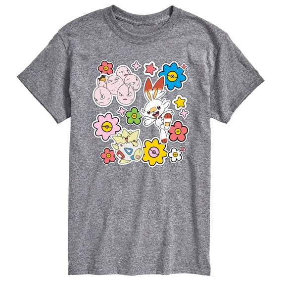 Pokémon - Pokémon Spring Stickers - Men's Short Sleeve Graphic T-Shirt