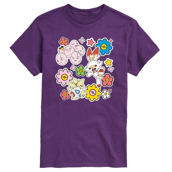 Pokémon - Pokémon Spring Stickers - Men's Short Sleeve Graphic T-Shirt