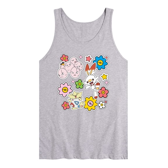Pokémon - Pokémon Spring Stickers - Men's Sleeveless Graphic Tank