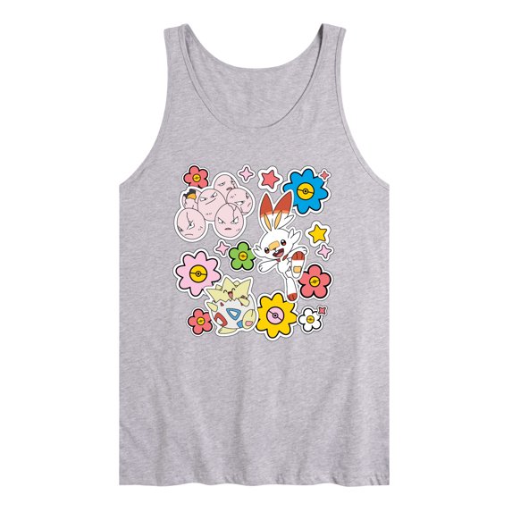 Pokémon - Pokémon Spring Stickers Men's Graphic Tank Top