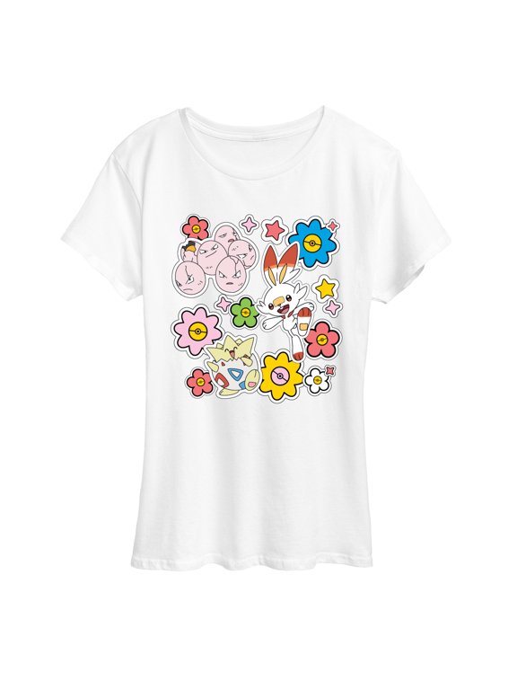 Pokémon - Pokémon Spring Stickers Women's Short Sleeve Graphic T-Shirt