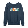 thumbnail image 1 of Pokémon - Pokémon Squares - Women's Lightweight French Terry Long Sleeve Shirt, 1 of 5