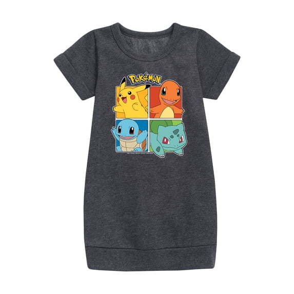 Pokémon - Pokémon Squares - Youth Girls Fleece Dress