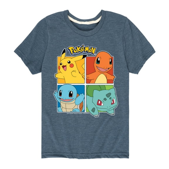 Pokémon - Pokémon Squares - Youth Short Sleeve Graphic T-Shirt