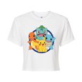 thumbnail image 1 of Pokémon - Pokémon Starter Group - Juniors Cropped Cotton Blend T-Shirt, 1 of 5