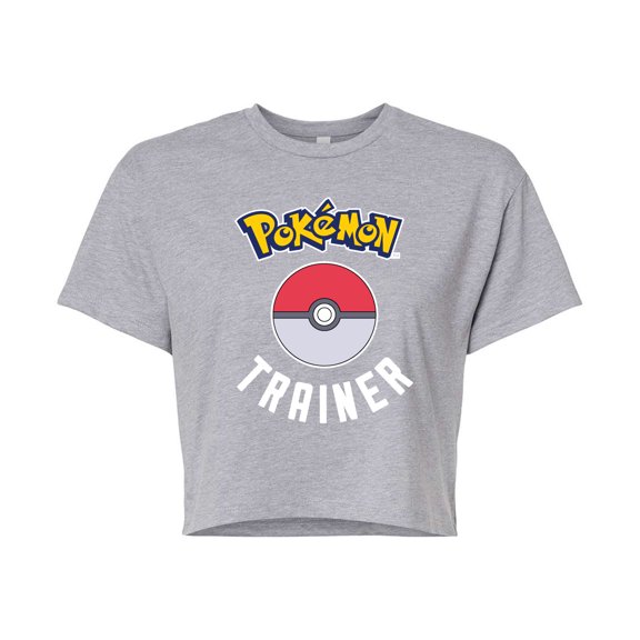 Pokémon - Pokémon Trainer - Juniors Cropped Cotton Blend T-Shirt