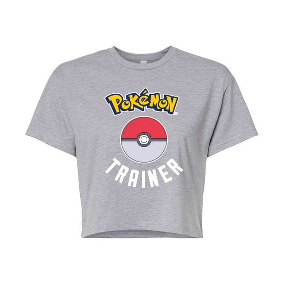 Pokémon - Pokémon Trainer - Juniors Cropped Cotton Blend T-Shirt