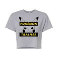 thumbnail image 1 of Pokémon - Pokémon Trainer - Juniors Cropped Cotton Blend T-Shirt, 1 of 5