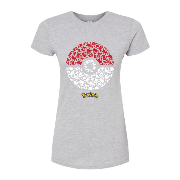 Pokémon - Pokeball Pikachu - Juniors Fitted Graphic T-Shirt