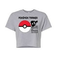thumbnail image 1 of Pokémon - Pokeball Trainer - Juniors Cropped Cotton Blend T-Shirt, 1 of 5