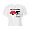 thumbnail image 1 of Pokémon - Pokeball Trainer - Juniors Cropped Cotton Blend T-Shirt, 1 of 5