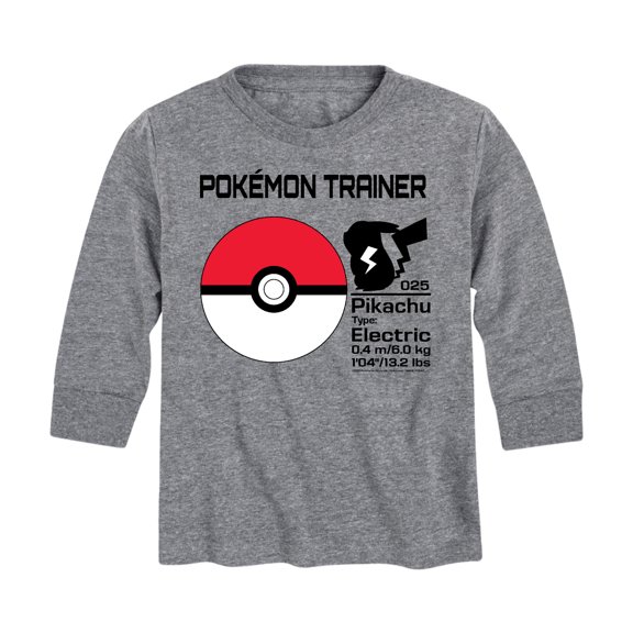 Pokémon - Pokeball Trainer - Youth Long Sleeve Graphic T- Shirt