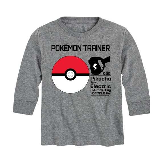 Pokémon - Pokeball Trainer - Youth Long Sleeve Graphic T- Shirt