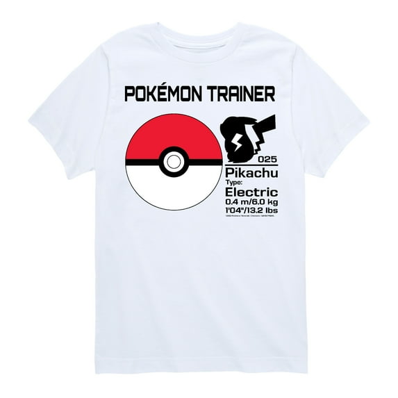 Pokémon - Pokeball Trainer - Youth Short Sleeve Graphic T- Shirt