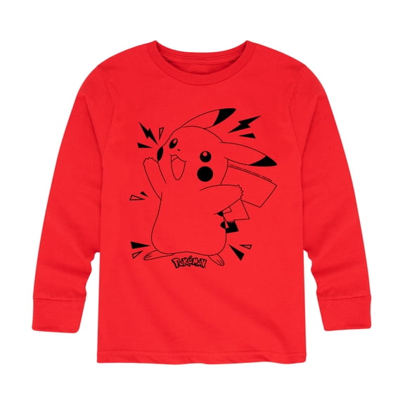 Pokémon - Pokedex Pikachu - Youth Long Sleeve Graphic T-Shirt