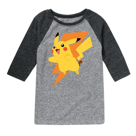 Pokémon - Pokedex Pikachu - Youth Raglan Graphic T-Shirt
