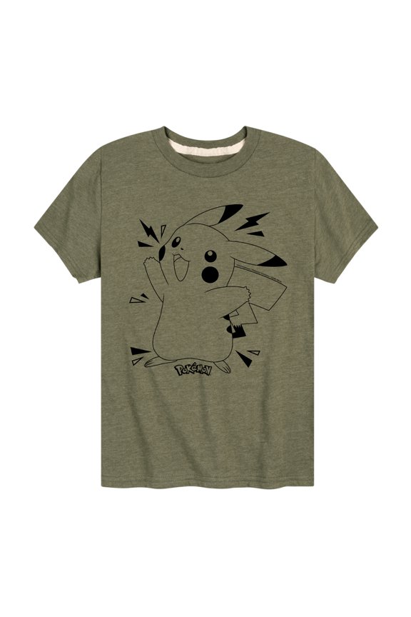 Pokémon - Pokedex Pikachu - Youth Short Sleeve Graphic T-Shirt