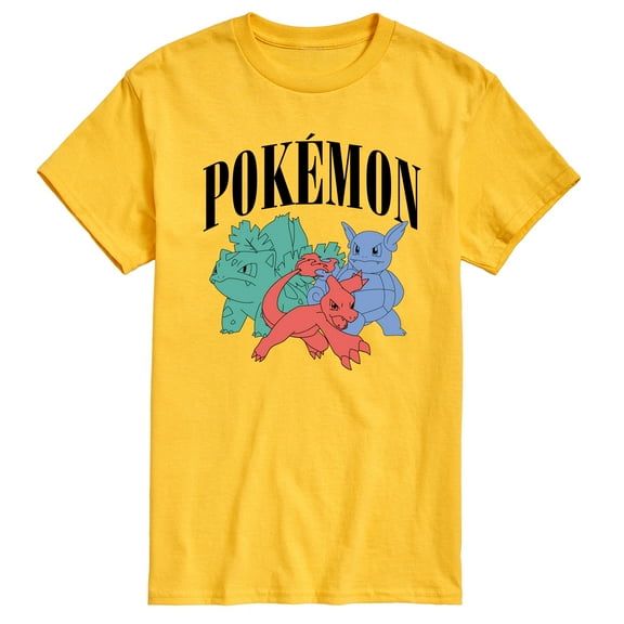 Pokémon - Pokemon Charmeleon Ivysaur Wartortle - Men's Short Sleeve Graphic T-Shirt