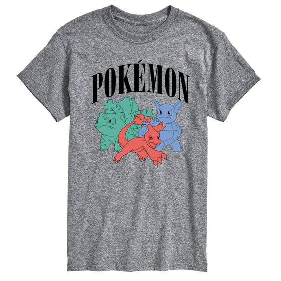 Pokémon - Pokemon Charmeleon Ivysaur Wartortle - Men's Short Sleeve Graphic T-Shirt