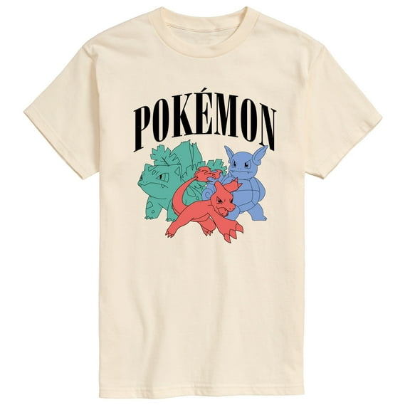 Pokémon - Pokemon Charmeleon Ivysaur Wartortle - Men's Short Sleeve Graphic T-Shirt