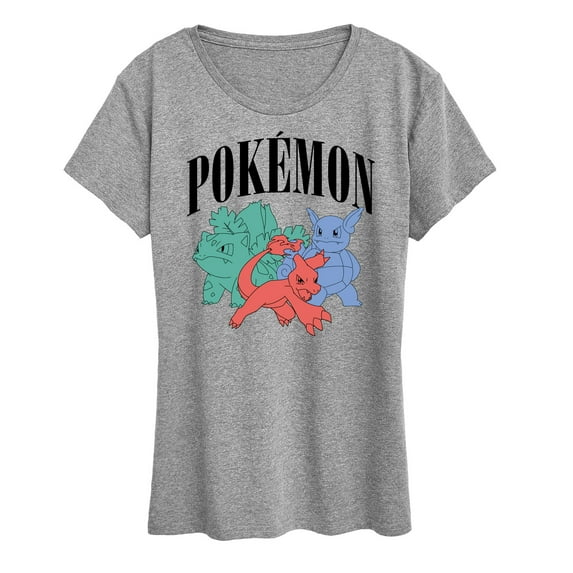 Pokémon - Pokemon Charmeleon Ivysaur Wartortle - Women's Short Sleeve Graphic T-Shirt