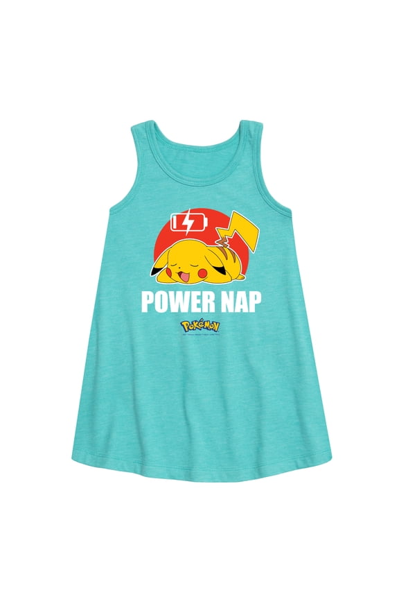 Pokémon - Power Nap - Youth Girls A-line Dress