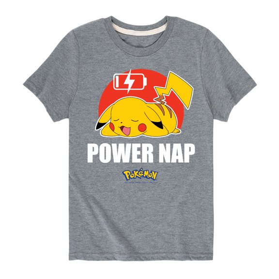 Pokémon - Power Nap - Youth Short Sleeve Graphic T-Shirt