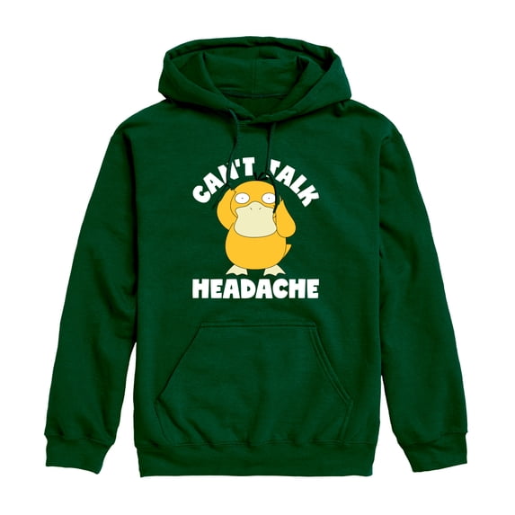 Pokémon - Ppkm 0087 Psyduck Headache- Men's Long Sleeve Fleece Pullover Hoodie