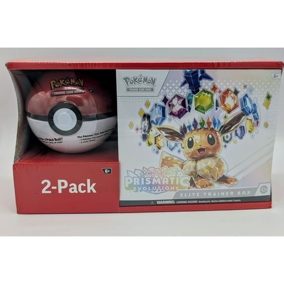 Collectible Pokmon Prismatic Elite Trainer Box + Poke Ball