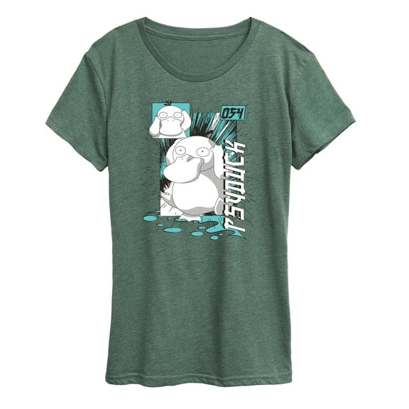 Pokémon - Psyduck Anime - Women's Short Sleeve Graphic T-Shirt