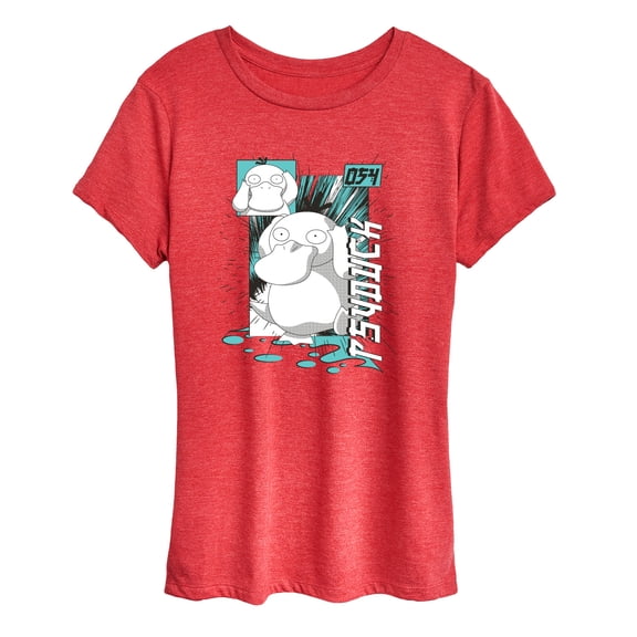 Pokémon - Psyduck Anime - Women's Short Sleeve Graphic T-Shirt