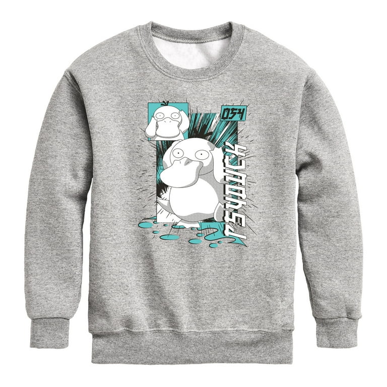 Pokémon - Psyduck Anime - Youth Crewneck Fleece Sweatshirt