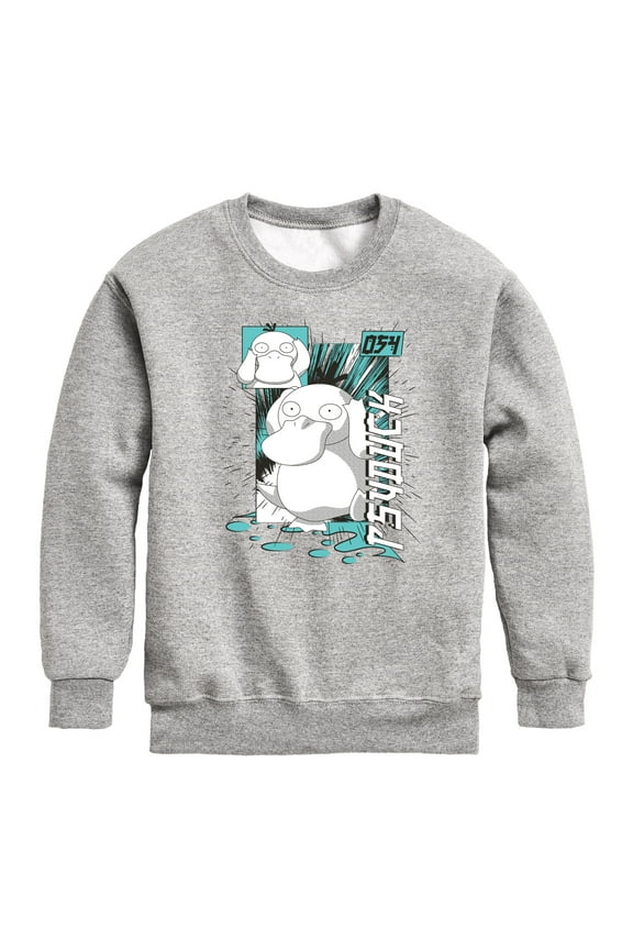 Pokémon - Psyduck Anime - Youth Crewneck Fleece Sweatshirt
