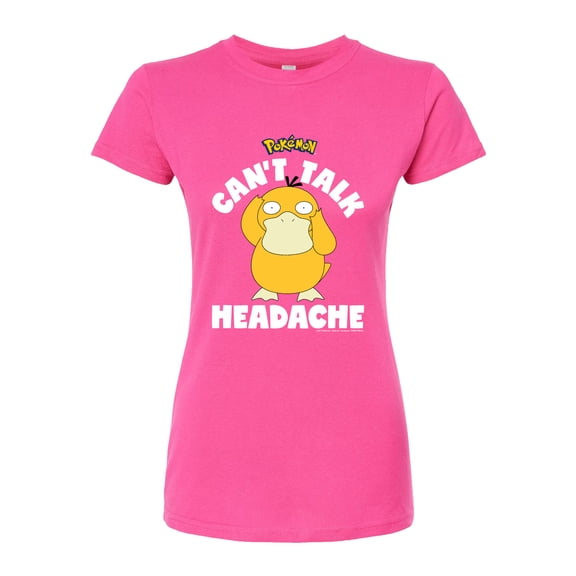 Pokémon - Psyduck Headache - Juniors Fitted Graphic T-Shirt
