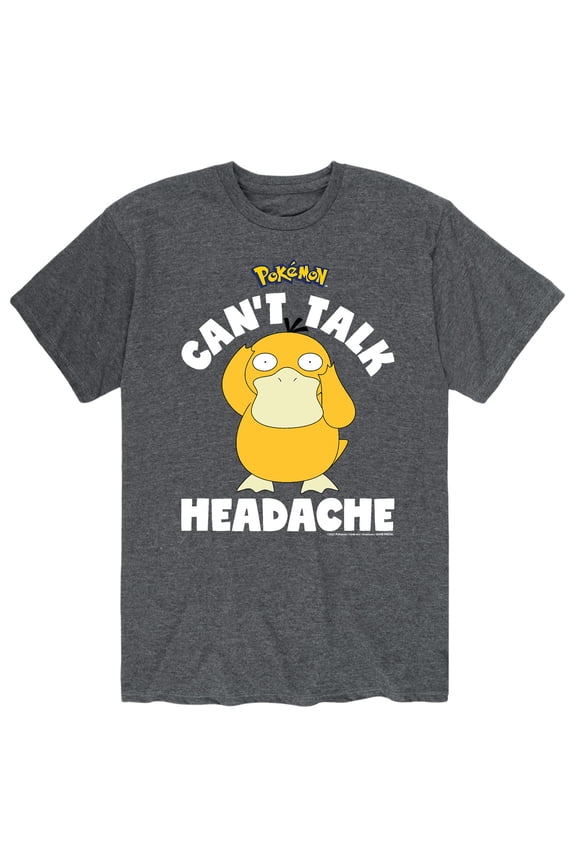 - Psyduck Headache - Men's Short Sleeve Graphic T-Shirt
