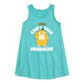 thumbnail image 1 of Pokémon - Psyduck Headache - Youth Girls A-line Dress, 1 of 4