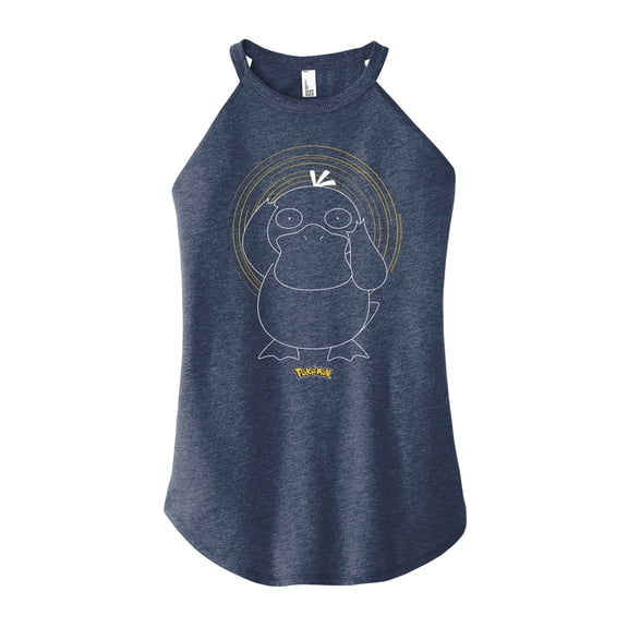 Pokémon - Psyduck - Juniors High Neck Tank Top