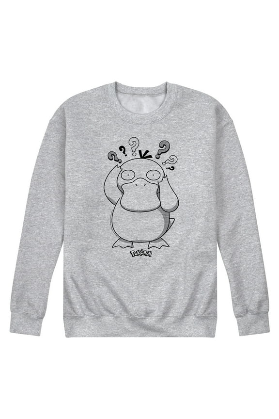 Pokémon - Psyduck - Men's Crew Neck Fleece Pullover