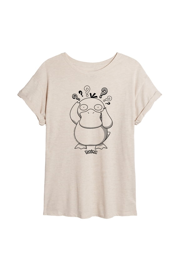 Pokémon - Psyduck Pattern - Juniors Muscle T-Shirt
