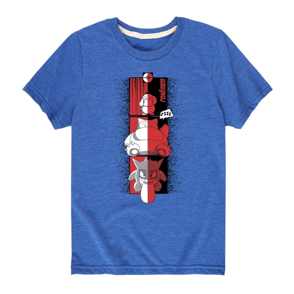 Pokémon - Psyduck Snorlax Gengar Cool - Youth Short Sleeve Graphic T- Shirt