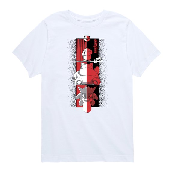 Pokémon - Psyduck Snorlax Gengar Cool - Youth Short Sleeve Graphic T- Shirt