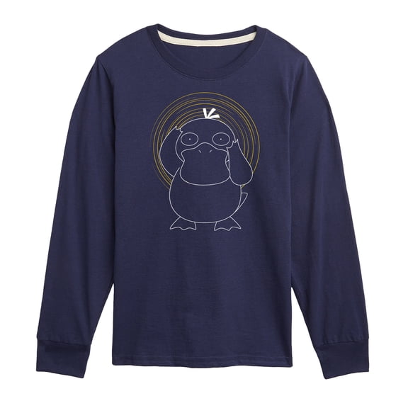 Pokémon - Psyduck Spiral - Youth Long Sleeve Graphic T-Shirt
