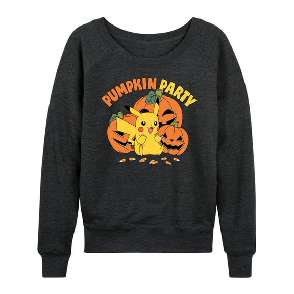 Pokémon  - Pumpkin Party - Women's Lightweight French Terry Long Sleeve Shirt