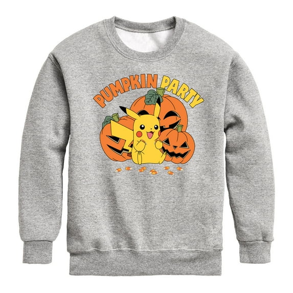 Pokémon - Pumpkin Party - Youth Crewneck Fleece Sweatshirt